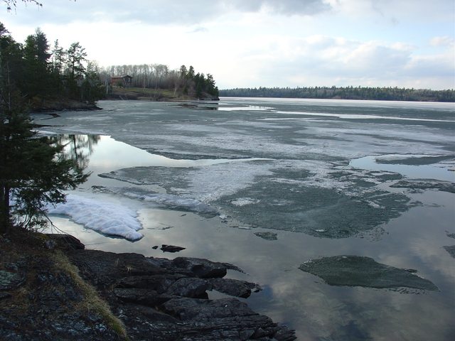 Opening up just on the west side of the bay